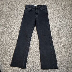 Zara Black straight leg Leg Jeans